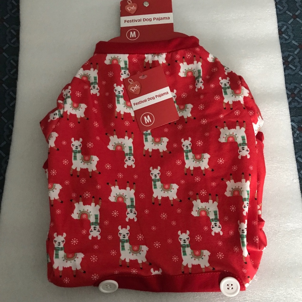 Pet Central Festival Dog Pajama Size M NEW